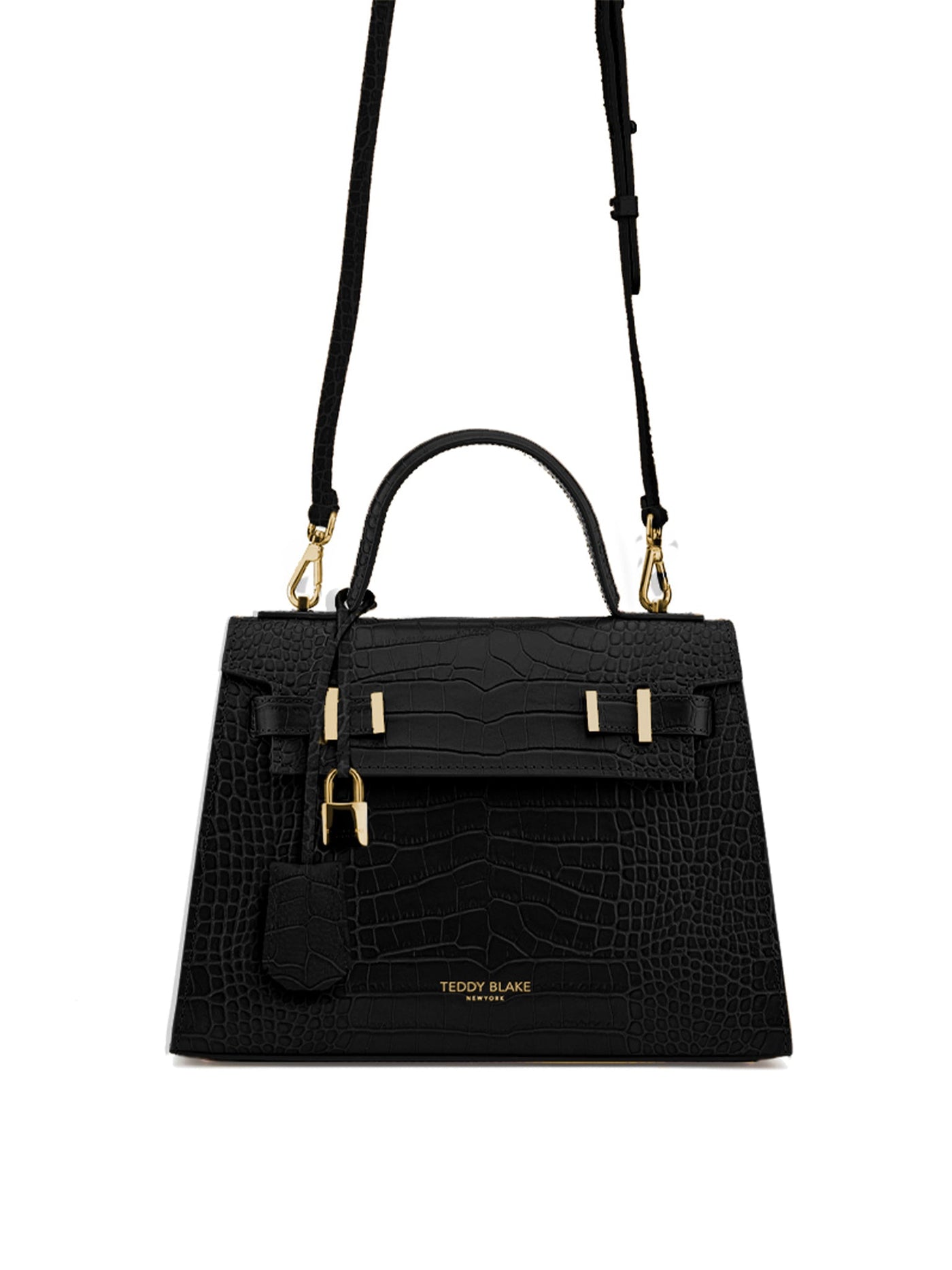 besto v, Bags, Besto V Purse Handbag Navy Blue Black Top Handle Gold Tone  Hardware New